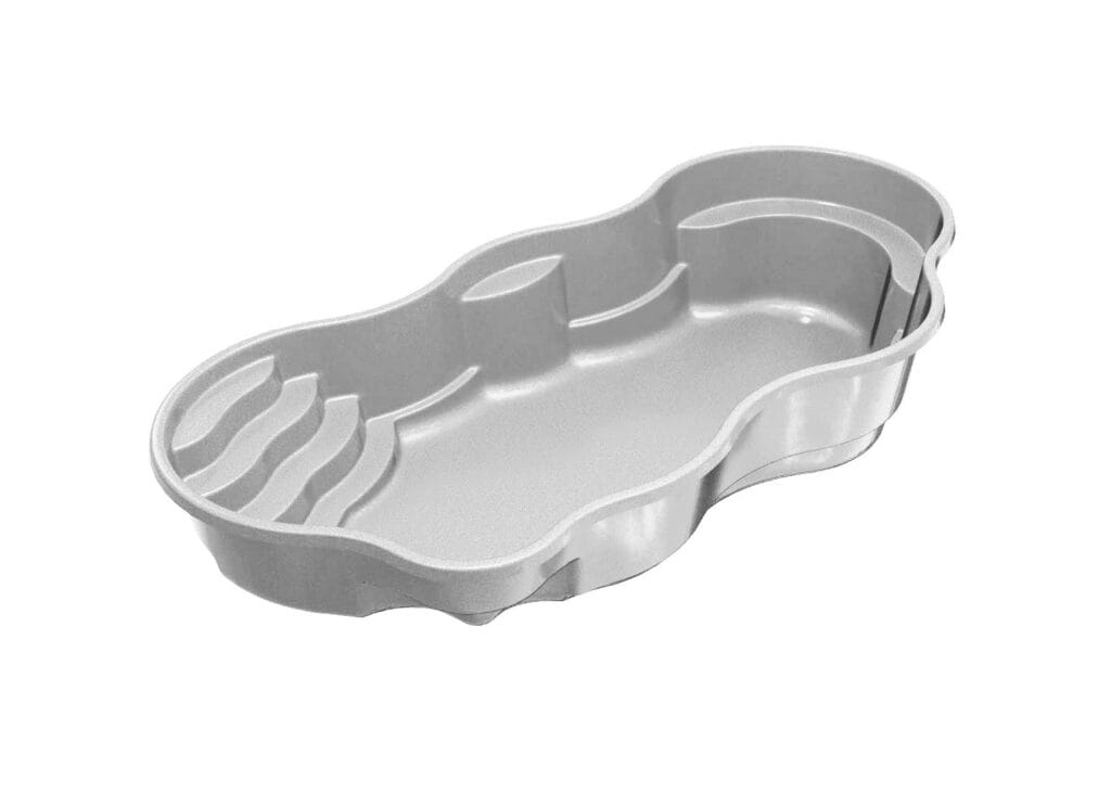 Liberty Relaxation fiberglass pool, Freeform
